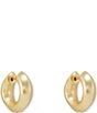 Color:14k Gold Plated - Image 2 - Mikki Metal Huggie Earrings