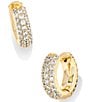 Kendra Scott Mikki Pave Huggie Crystal Hoop Earrings - Image 1