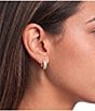 Kendra Scott Mikki Pave Huggie Crystal Hoop Earrings - Image 2