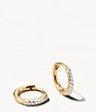 Color:14k Yellow Gold - Image 1 - Mila 14k Gold Huggie Hoop Earrings