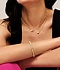 Kendra Scott Mini Elaina Beaded Drusy Stretch Bracelet, Color:Gold/Iridescent Drusy - Image 3