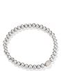 Kendra Scott Mini Elaina Beaded Drusy Stretch Bracelet, Color:Silver/Iridescent Drusy - Image 2
