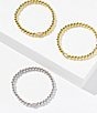 Kendra Scott Mini Elaina Beaded Drusy Stretch Bracelet, Color:Silver/Iridescent Drusy - Image 3