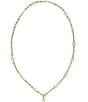 Kendra Scott Mini Elisa Abbie Strand Y Necklace, Color:Gold White Mix - Image 2