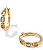 Kendra Scott Mini Elisa Hoop Earrings, Color:Vintage Gold Multi Mix - Image 1