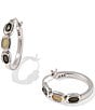 Kendra Scott Mini Elisa Hoop Earrings, Color:Vintage Silver Black Mix - Image 1