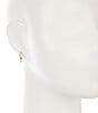 Kendra Scott Monte Huggie Hoop Earrings, Color:Gold/Crystal - Image 2