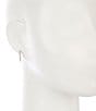 Kendra Scott Monte Huggie Hoop Earrings, Color:Silver/Crystal - Image 2
