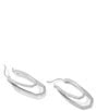 Color:Silver - Image 2 - Murphy Crystal Hoop Earrings