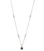 Color:Platinum Drusy - Image 1 - Nola Crystal Pendant Necklace