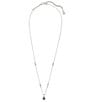 Color:Platinum Drusy - Image 2 - Nola Crystal Pendant Necklace