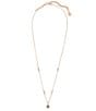 Color:Rose Gold Drusy - Image 2 - Nola Crystal Pendant Necklace
