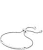 Color:Rhodium Plated - Image 1 - Ott Adjustable Chain Bracelet