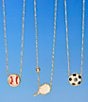 Kendra Scott Pickleball Novelty Short Pendant Necklace, Color:Gold/Ivory Mother of Pearl - Image 3