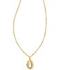 Color:White Howlite - Image 1 - Piper Gold Pendant Necklace