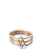 Color:Tri Tone - Image 2 - Presleigh Love Knot Ring Set