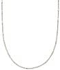 Color:Sterling Silver - Image 1 - Roll Bar Sterling Silver Chain Necklace