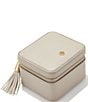 Color:Taupe - Image 1 - Small Travel Jewelry Case in Taupe
