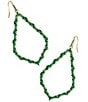 Kendra Scott Sophee Crystal Open Frame Statement Drop Earrings, Color:Gold Green Crystal - Image 1