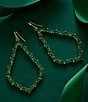 Kendra Scott Sophee Crystal Open Frame Statement Drop Earrings, Color:Gold Green Crystal - Image 2