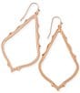 Color:14k Rose Gold Plated - Image 1 - Sophee Drop Statement Earrings