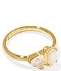 Kendra Scott Tatum Band Ring, Color:Gold Neutral Mix - Image 1