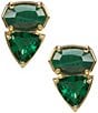 Kendra Scott Tatum Stud Earrings, Color:Gold Green Mix - Image 2