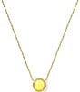 Kendra Scott Tennis Ball Novelty Short Pendant Necklace, Color:Gold/Chartreuse Magnesite - Image 1