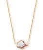 Color:Dichroic Glass - Image 1 - Tess Gold Necklace