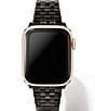 Color:Black - Image 1 - Women's Alex 5 Link Black Stainless Steel Bracelet Apple Watch Band