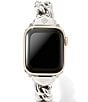 Color:Stainless Steel - Image 1 - Women's Whitley Stainless Steel Chain Apple Watch Band