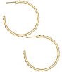 Color:14k Gold Plated - Image 2 - Crystal Veronica Hoop Earrings