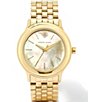 Color:White Mother Of Pearl - Image 1 - Women's Alex 35mm Gold Tone Watch