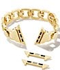 Color:Gold - Image 2 - Women's Davis Stainless Steel Bracelet Watch Band