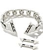 Color:Silver - Image 2 - Women's Davis Stainless Steel Bracelet Watch Band