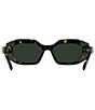 Kendra Scott Women's Danielle 53mm Rectangle Sunglasses, Color:Dark Havana/Green - Image 5