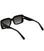 Kendra Scott Women's Dira 55mm Gradient Rectangle Sunglasses, Color:Black/Grey - Image 4