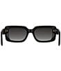 Kendra Scott Women's Dira 55mm Gradient Rectangle Sunglasses, Color:Black/Grey - Image 5