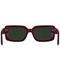 Kendra Scott Women's Dira 55mm Rectangle Sunglasses, Color:Dark Rose/Fuchsia/Green - Image 4