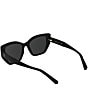 Kendra Scott Women's Dira 56mm Butterfly Sunglasses, Color:Black/Grey - Image 4