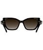 Kendra Scott Women's Dira 56mm Gradient Butterfly Sunglasses, Color:Dark Havana/Brown - Image 5
