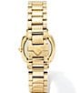Color:Gold - Image 2 - Women's Dira Three Hand Gold Stainless Steel Bracelet Watch