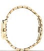 Color:Gold - Image 3 - Women's Dira Three Hand Gold Stainless Steel Bracelet Watch