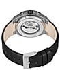 Color:Black - Image 3 - Men's Automatic Black Leather Strap Watch