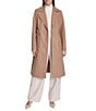 Kenneth Cole New York Military Wool Notch Collar Long Sleeve Button Front Coat, Color:Camel - Image 1