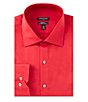 Color:Tomato - Image 1 - Non-Iron Regular Fit Spread Collar Solid Dress Shirt