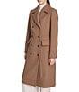Kenneth Cole New York Solid Notch Collar Double Breasted Military Coat, Color:Camel - Image 3