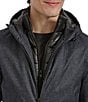 Kenneth Cole New York Water Resistant Coat with Quilted Bib, Color:Grey Plaid - Image 4