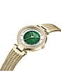 Color:Gold - Image 2 - Women's Analog Gold Stainless Steel Mesh Strap Watch