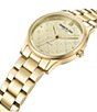 Color:Gold - Image 2 - Women's Analog Gold Tone Stainless Steel Bracelet Watch